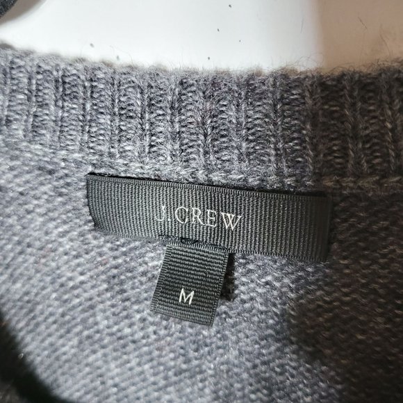 J.Crew Womens Fair Isle Holiday Print Wool Mohair Blend Sweater Size Medium - Picture 5 of 10